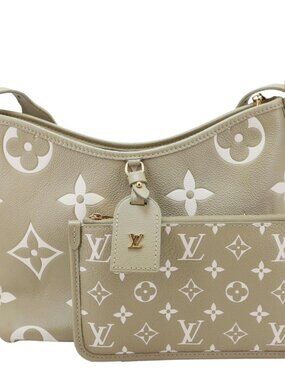 Louis Vuitton  Carryall PM Monogram Empreinte Leather Shoulder Bag Beige
